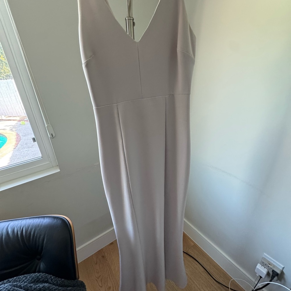 Show Me Your MuMu Light Gray Maxi Dress
